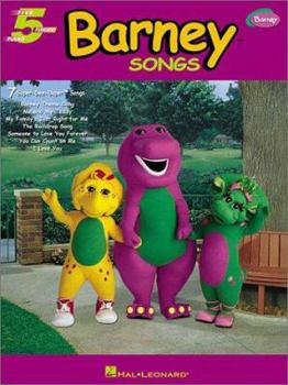 Paperback Barney Songs: Five-Finger Piano Book