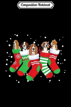 Composition Notebook: Cute Socks Beagle Christmas Costume Dog Christmas Gift  Journal/Notebook Blank Lined Ruled 6x9 100 Pages
