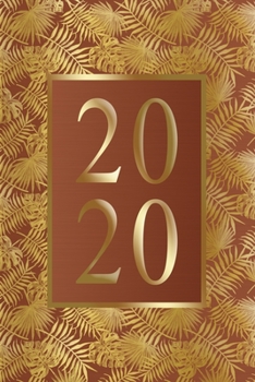2020: Calendar, DIN-A5 paperback format, weekly planner with space for notes, holidays, year-round overview. White paper with beautiful, artistic ... Gold Noble Look Metal Optics Chic German