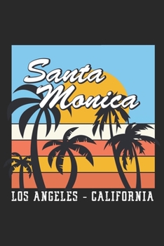 Paperback Santa Monica Los Angeles California: Christmas lined journal for men and women gift which is 6x9 with 120 pages. Book