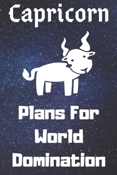 Paperback Capricorn Plans For World Domination: 100 Page Dot Journal Planner Book