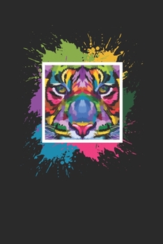 Tiger Colorsplash: Tigers Notebook, Dotted Bullet (6" x 9" - 120 pages) ~ Animal Themed Notebook for Daily Journal, Diary, and Gift