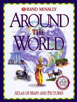 Hardcover Around the World: Atlas of Maps and Pictures Book