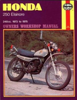 Hardcover Honda 250 Elsinore Owners Workshop Manual: '73 - '75 Book