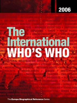 Hardcover The International Who's Who 2006 Book