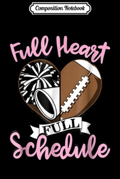 Composition Notebook: Football Cheerleading - Football Hear Gift Journal/Notebook Blank Lined Ruled 6x9 100 Pages