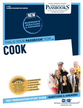 Paperback Cook (C-1218): Passbooks Study Guide Volume 1218 Book