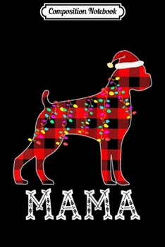 Composition Notebook: Womens Boxer Mama Matching Family Pajama Christmas Gift  Journal/Notebook Blank Lined Ruled 6x9 100 Pages