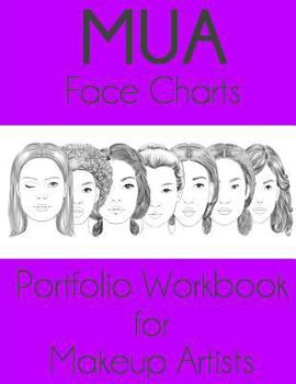 Paperback MUA Face Charts Portfolio Workbook for Makeup Artists Book