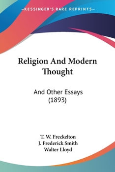 Paperback Religion And Modern Thought: And Other Essays (1893) Book