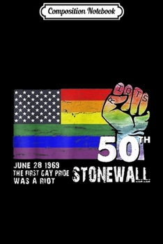 Composition Notebook: 90's Style Stonewall Riots 50th NYC Gay Pride LGBTQ Rights  Journal/Notebook Blank Lined Ruled 6x9 100 Pages