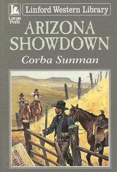 Paperback Arizona Showdown [Large Print] Book