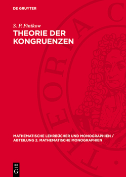 Hardcover Theorie Der Kongruenzen [German] Book