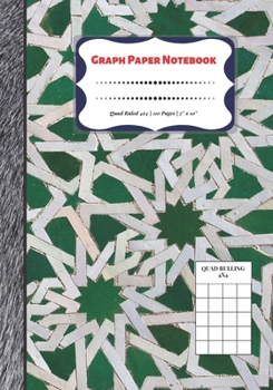 Paperback Graph Paper Notebook: Quad Ruled 4x4 - 110 Pages - 7" x 10" Squared Graphing Paper * Blank Notebook * Grid Paper * Softback ...(Composition Book