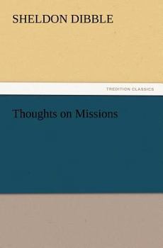 Paperback Thoughts on Missions Book