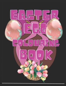 Paperback Easter egg colouring book: Happy Easter colouring book