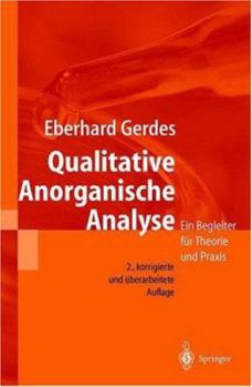 Paperback Qualitative Anorganische Analyse: Ein Begleiter Für Theorie Und PRAXIS [German] Book