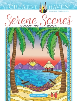 Paperback Creative Haven Serene Scenes Coloring Book