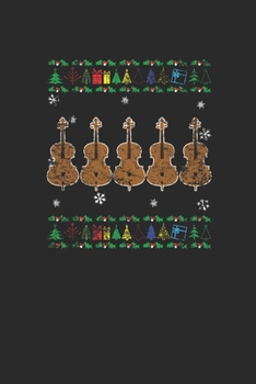 Paperback Christmas Cello: Graph Paper Notebook (6" x 9" - 120 pages) Christmas Themed Notebook for Daily Journal, Diary, and Gift Book