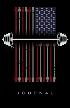 Paperback American Flag Power-lifting Journal Book