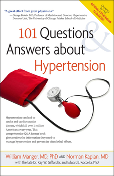 Paperback 101 Questions and Answers about Hypertension Book