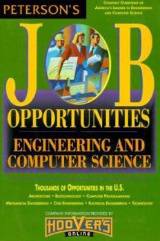 Paperback Peterson's Job Opportunities: Engineering and Computer Science Book