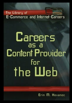 Paperback Careers as a Content Provider for the Web Book