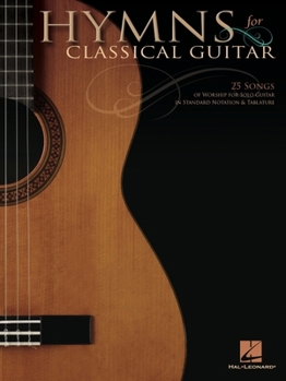 Paperback Hymns for Classical Guitar Book