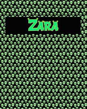 Paperback 120 Page Handwriting Practice Book with Green Alien Cover Zara: Primary Grades Handwriting Book