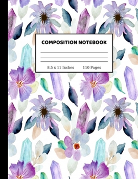 Paperback Composition Notebook: Wide Blank Lined Workbook for Teens Kids Students Girls for Home School College for Writing Notes - 8.5 x 11, 110 page Book