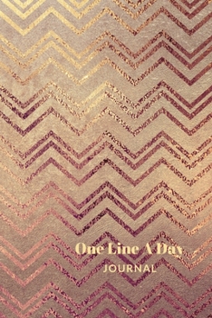 Paperback One Line A Day Journal: Stylish One Line A Day Journal To Write In, Five-Year Memory Book, Diary, Notebook, Lined Blank Pages Book