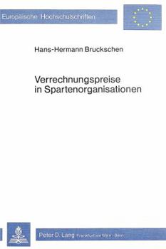 Paperback Verrechnungspreise in Spartenorganisationen [German] Book