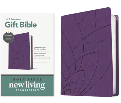 Imitation Leather Premium Gift Bible Nlt, Filament Enabled (Leatherlike, Purple Petals, Red Letter) Book