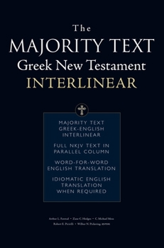 Paperback The Majority Text Greek New Testament Interlinear Book