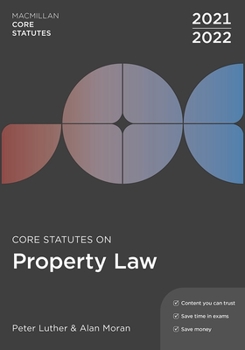 Paperback Core Statutes on Property Law 2021-22 Book