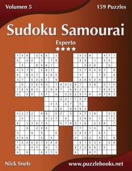 Paperback Sudoku Samurai - Experto - Volumen 5 - 159 Puzzles [Spanish] Book