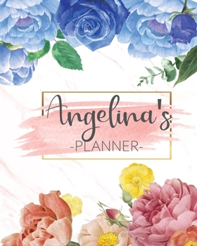 Paperback Angelina's Planner: Monthly Planner 3 Years January - December 2020-2022 - Monthly View - Calendar Views Floral Cover - Sunday start Book