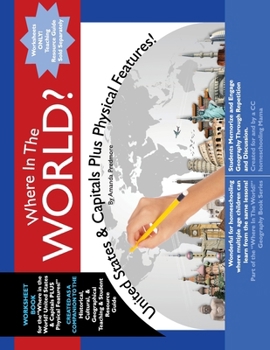 Where in the World? USA : United States & Capitals + Physical Features - Student Worksheet Geography Book