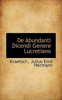 Paperback de Abundanti Dicendi Genere Lucretiano Book