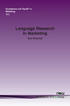 Paperback Language Research in Marketing Book