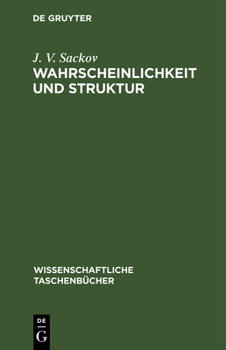 Hardcover Wahrscheinlichkeit Und Struktur [German] Book
