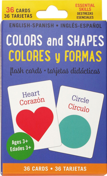 Hardcover Bilingual Colors & Shapes Flash Cards (English/Spanish) Book