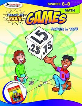 Paperback Engage the Brain: Games, Math, Grades 6-8 Book
