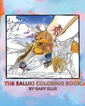 Paperback The Saluki Coloring Book