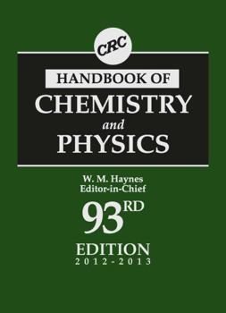 Hardcover CRC Handbook of Chemistry and Physics, 93rd Edition Book