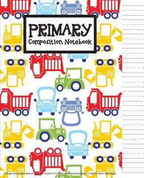 Paperback Primary Composition Book: College Ruled With Bottom Half For Grade K-2 (Primary Composition Book) 7.5x9.25 With 108 Pages: Primary Composition N Book