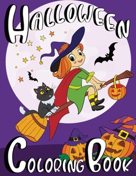 Paperback Halloween Coloring Book For Kids Book