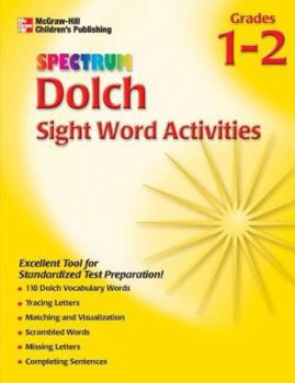 Paperback Spectrum Dolch Sight Word Activities, Volume 2 Book