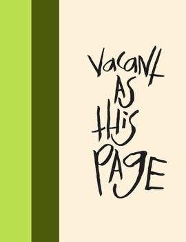 Paperback Madding Mission "Vacant As This Page" Jotter Book