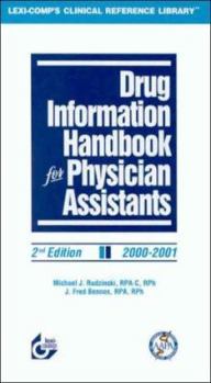 Paperback Drug Information Handbook for Physician Assistants, 2000-2001 Book